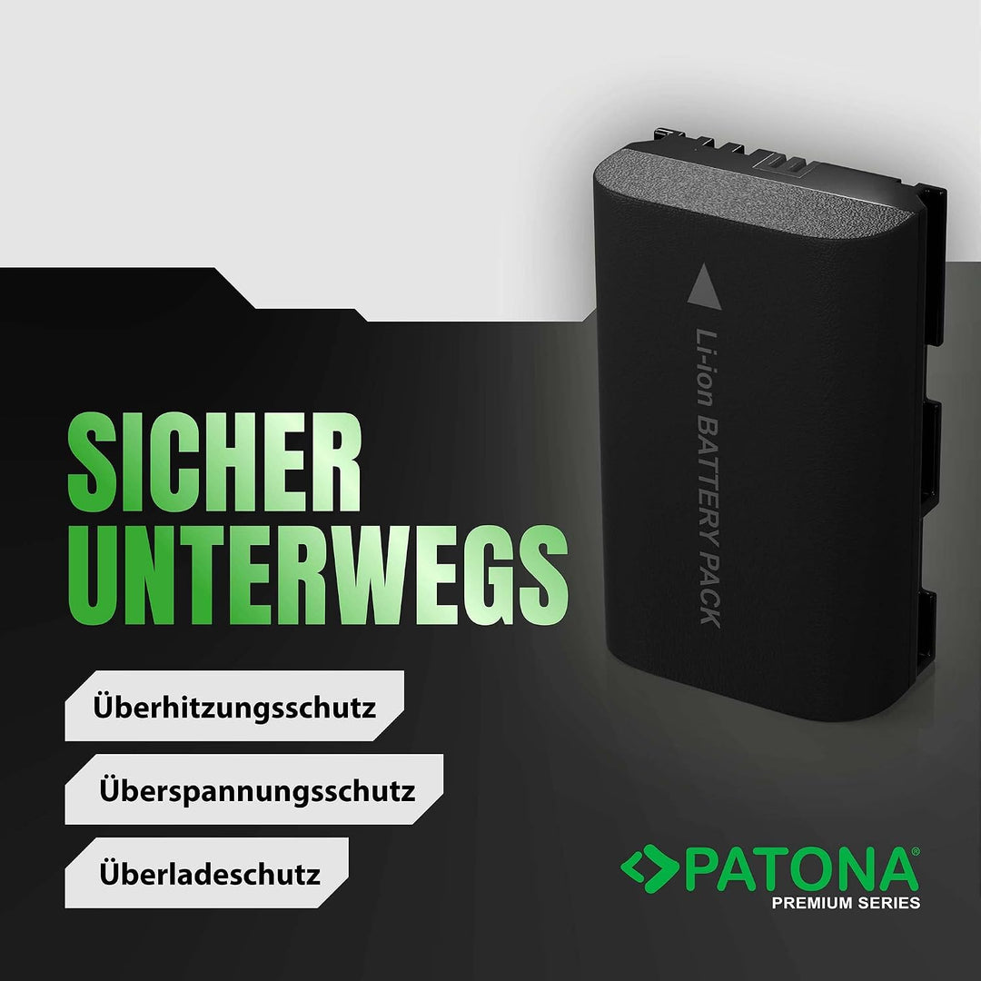 PATONA 2X Premium Akku Ersatz für Canon LP-E6N LP-E6 Battery Pack 2400mAh | Ersatzakku für EOS R5 R6