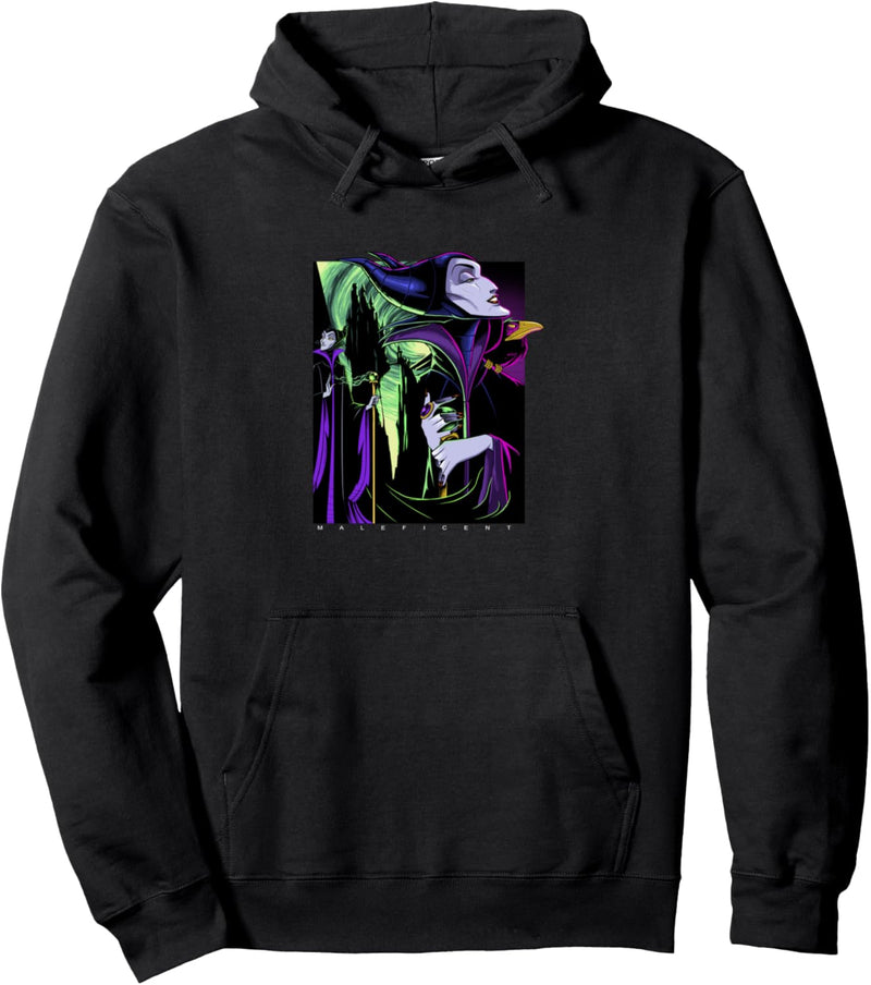 Disney Sleeping Beauty Maleficent Large Side Portrait Pullover Hoodie