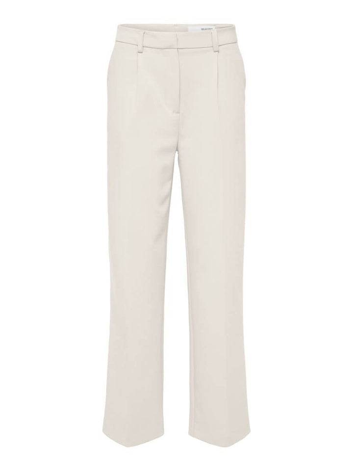SELECTED FEMME Damen Slfmyla Hw Wide Pant Noos Hose 40W / 32L Birch, 40W / 32L Birch