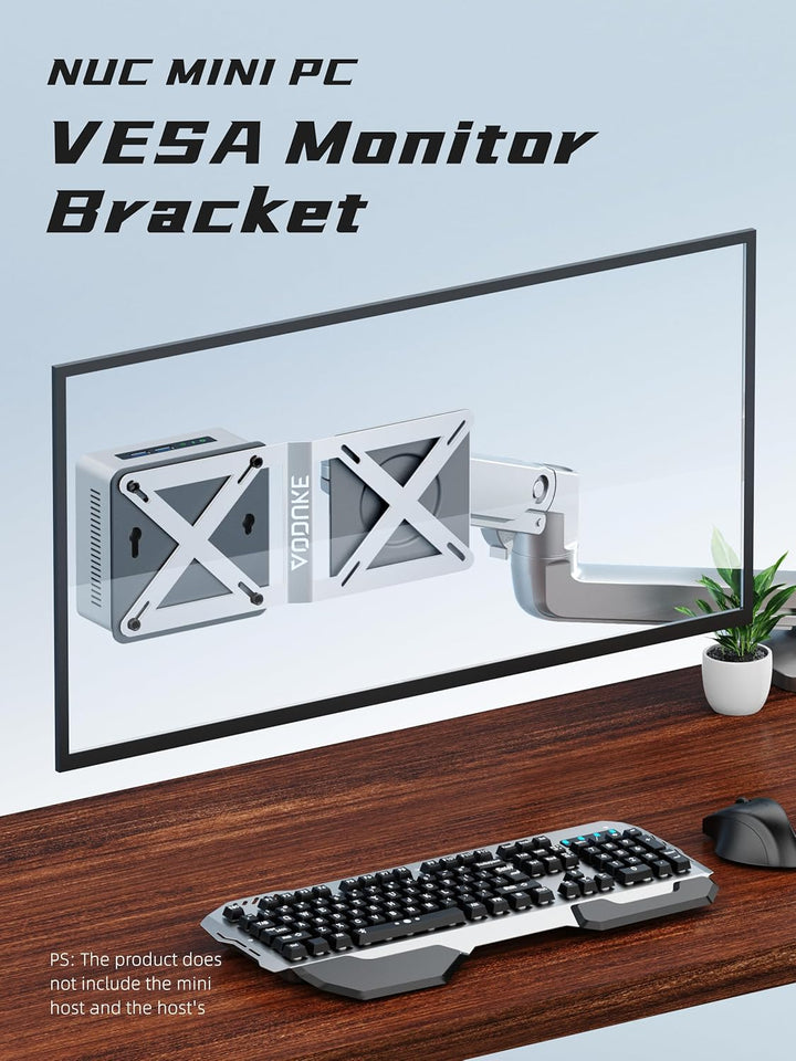 Dual VESA Panel Mini PC Expansion Board Monitor Bracket, Suitable for 75x75/100x100 mm Hole Pitch Br