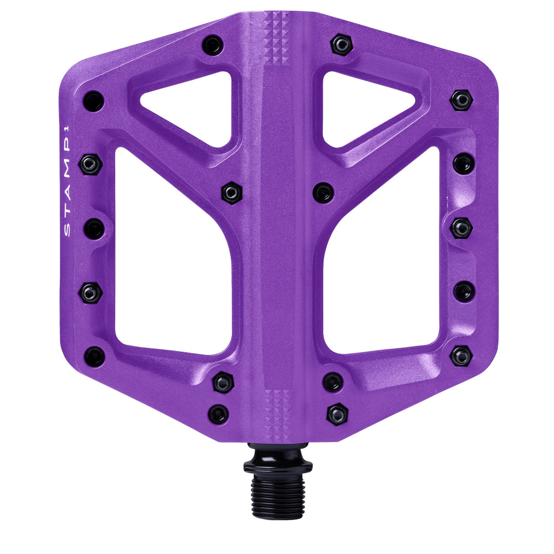 Crankbrothers Stamp Flat BMX/MTB Fahrradpedal – Plattform-Fahrradpedal, minimales Profil, Verstellba