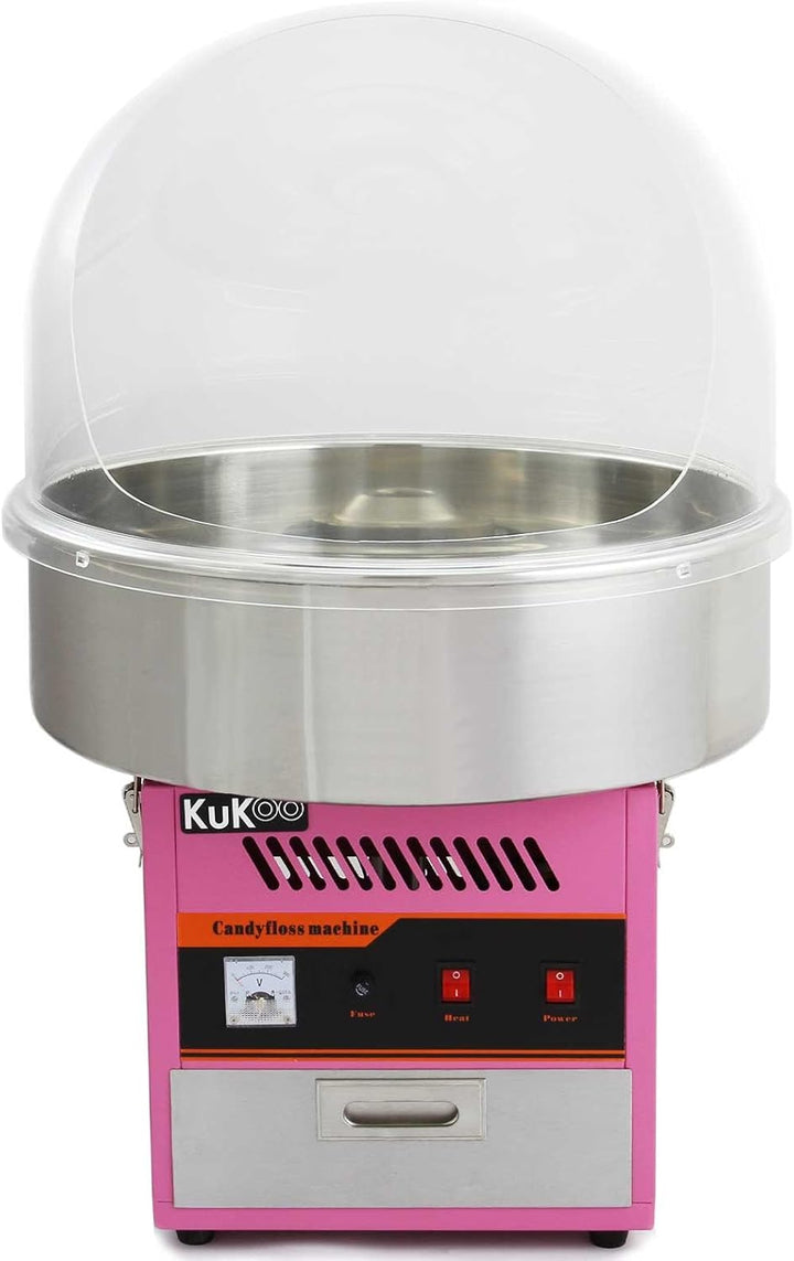 KuKoo Zuckerwattemachine Schutzhaube - Abdeckhaube aus Acrylglas für Zuckerwattenmaschine Spuckschut