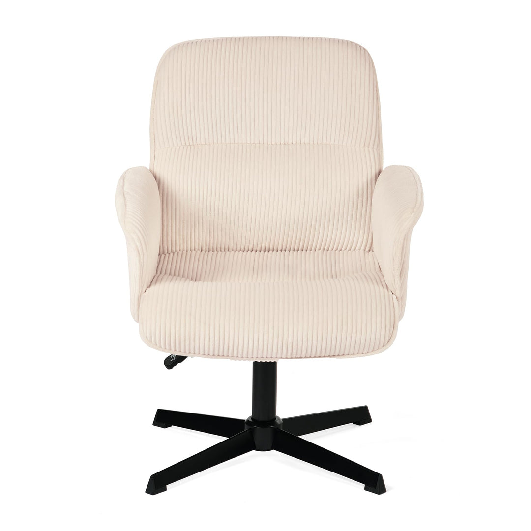 MEUBLE Cosy Bürostuhl Ergonomisch Schreibtischstuhl mit höhenverstellbar Armlehnen 360° Drehbar Schm