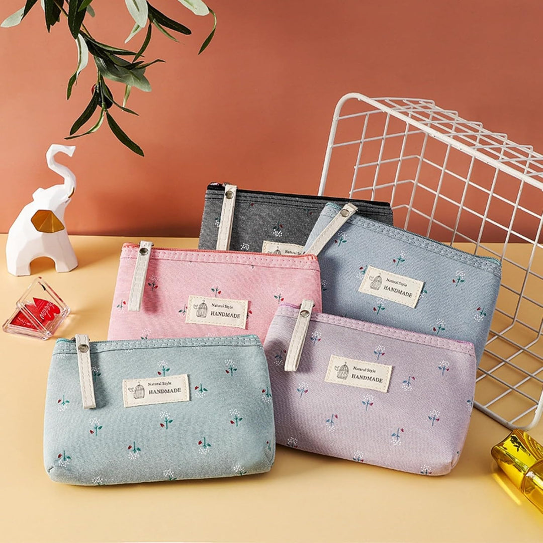 5 Stück Kleine Schminktasche, Klein Make Up Tasche Für Handtasche, Toilettenartikel, Damen Klein, A