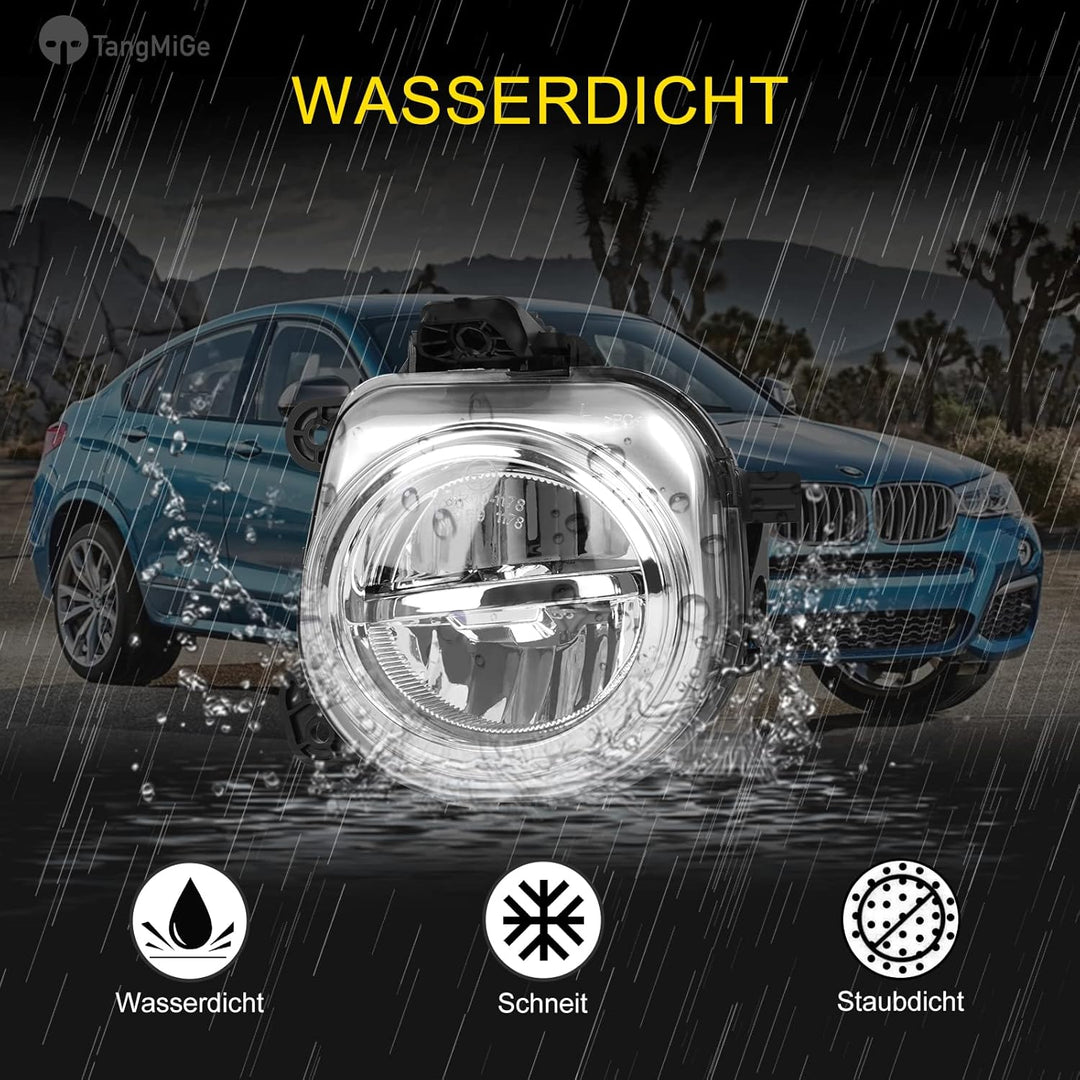 TangMiGe Nebelscheinwerfer Kompatibel mit BMW X3 (F25) 14-17, X4 (F26) 13-18, X5 (F15) 13-18, X6 (F1