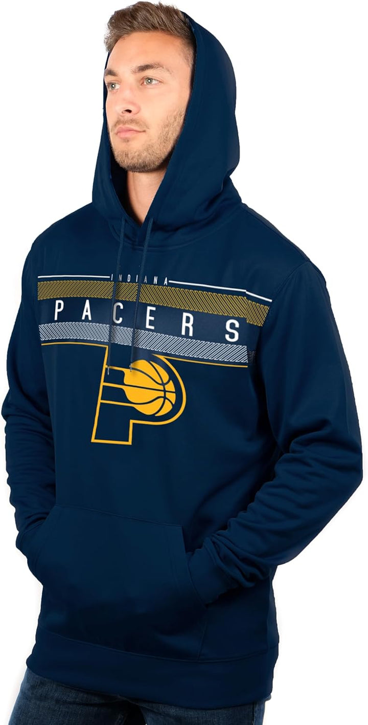 Ultra Game Men's Fleece Hoodie Pullover Sweatshirt Poly Midtown Indiana Pacers S Blau, Indiana Pacer