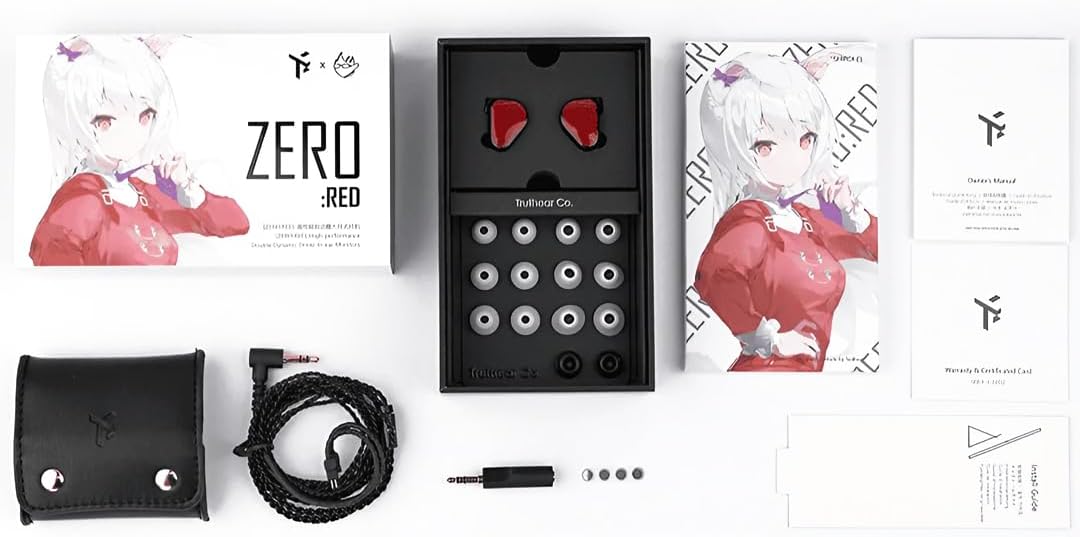 TRUTHEAR x Crinacle Zero: Red Dual Dynamic Treiber auf Ohrhörer mit 0.78 2pin Kabel