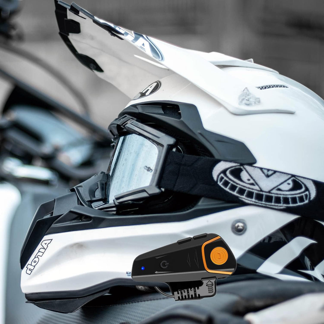 Motorrad Sprechanlage für 2, BT-S2 Motorrad Bluetooth Kommunikationssystem Gegensprechanlage Motorra
