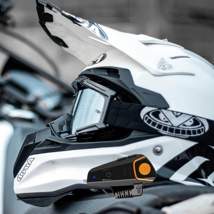 Motorrad Sprechanlage für 2, BT-S2 Motorrad Bluetooth Kommunikationssystem Gegensprechanlage Motorra