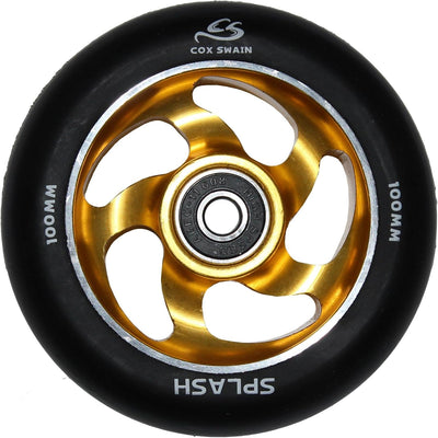 Cox Swain 2 STK. High End 100mm Stunt Scooter Rollen Alu Core - ABEC 11 Lager CELL (Gold) 100mm, CEL