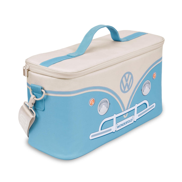 WONDERFOLD VW Elternkonsole Kinderwagen Organizer mit Getränkehalter, Wickeltasche Buggy Bondi-Blau,