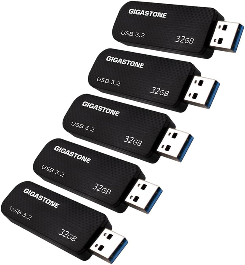 Gigastone Z30 32GB 5er-Pack USB 3.0 Flash-Laufwerk mit hoher Geschwindigkeit, zuverlässige Leistung,