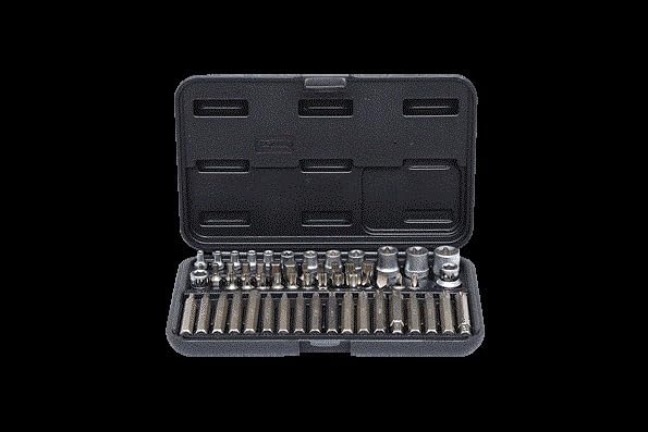 KS Tools 911.4305 1/4"-1/2" TX-Steckschlüssel- und Bit-Satz, 57-tlg.