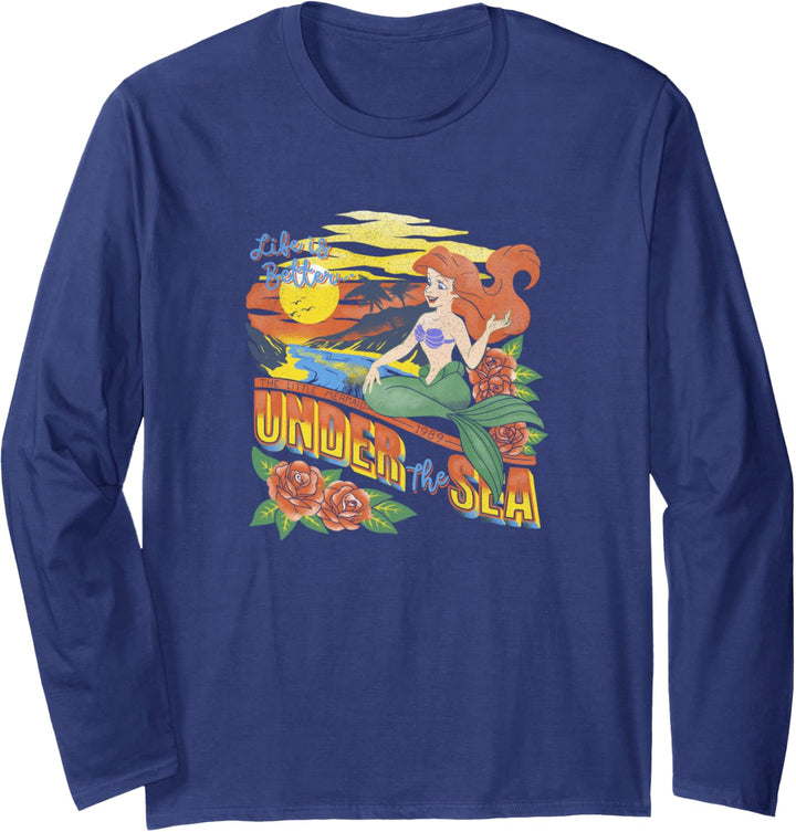 Disney Little Mermaid Ariel Tropical Vintage Langarmshirt