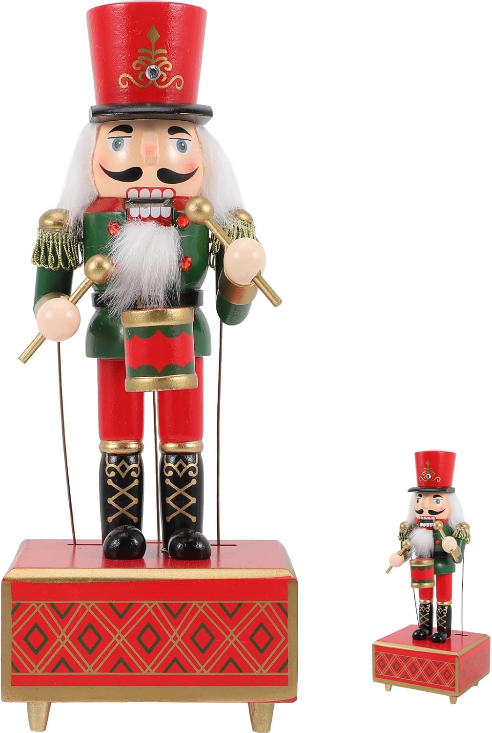 Cabilock 12-Zoll-Weihnachts-Nussknacker-Soldat Aus Holz Für Den Tisch Nussknacker-Ornament Weihnacht