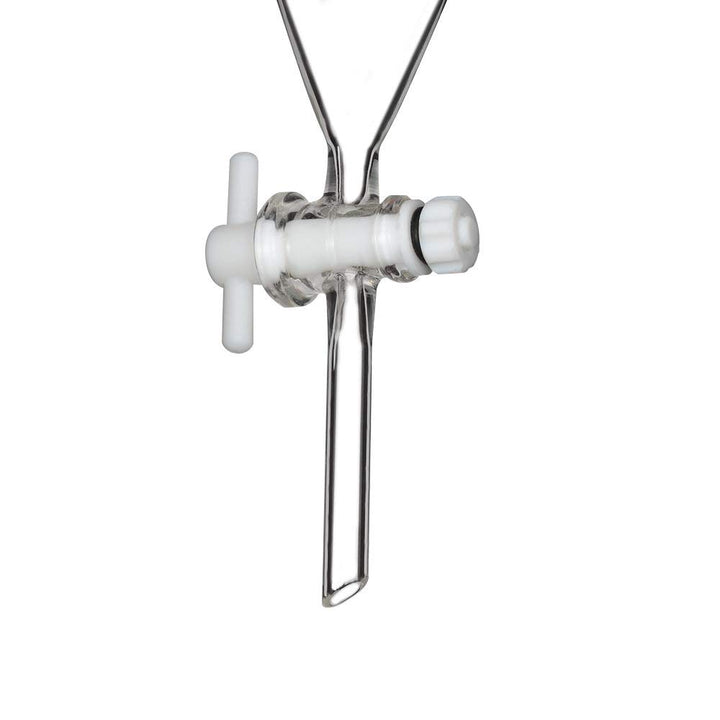 Labasics 125ml Borosilikatglas Konischer Scheidetrichter mit PTFE-Absperrhahn, Separatory Funnel 125