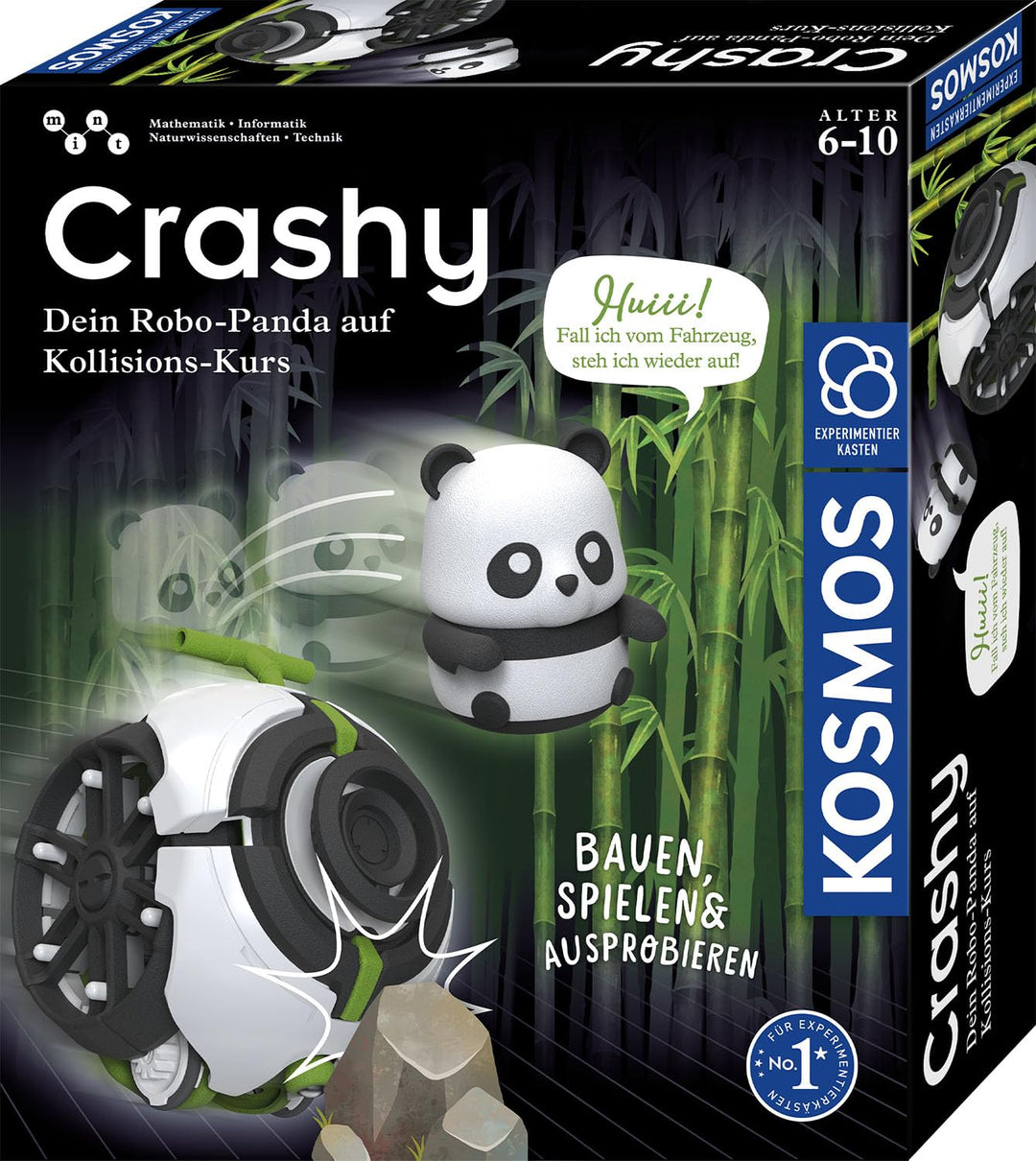KOSMOS Crashy, der niedliche Robo-Panda auf Kollisions-Kurs, für Kinder ab 6 Jahre, Roboter Spielzeu