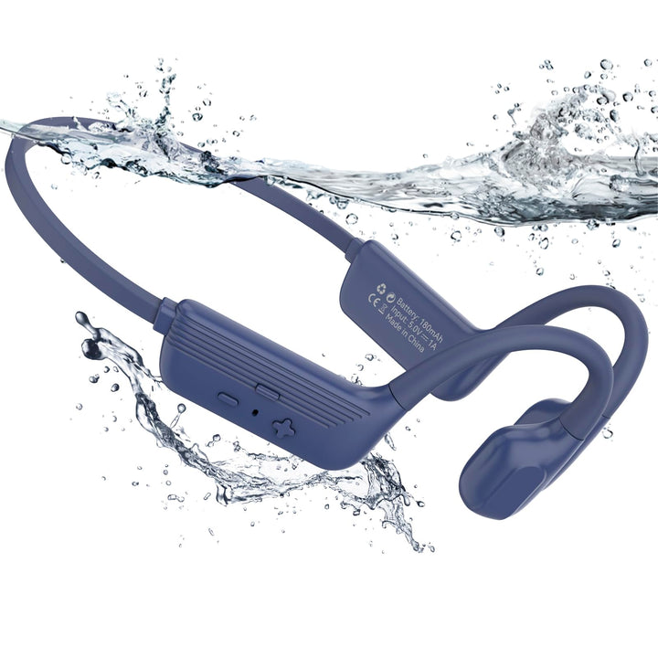 MONODEAL Kopfhörer Schwimmen IP68 wasserdichte Knochenschall Kopfhörer Bluetooth 5.4, Bone Conductio