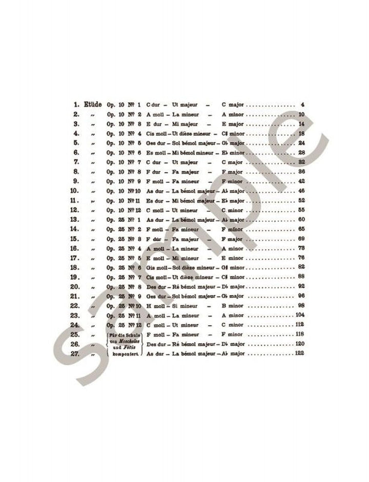 Etudes Piano - Buch