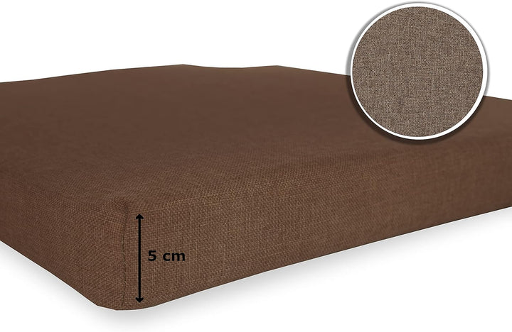 sunnypillow 4er Set Stuhlkissen mit Klettverschluss Polsterauflage Auflage für Stühle - Indoor/Outdo