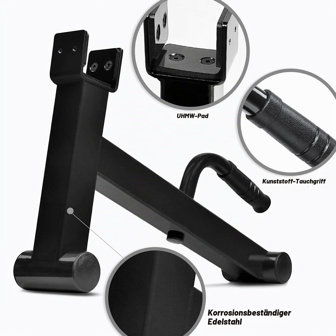 Yes4All Deadlift Jack | Kreuzheben Langhantelheber mit UHMW Protective Pad Griff für Laden und Entla