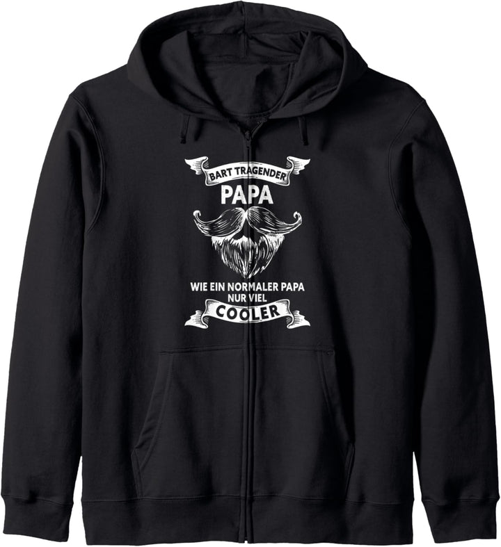 Bart tragender Papa - bärtiger Papa Vatertag Geschenk Kapuzenjacke