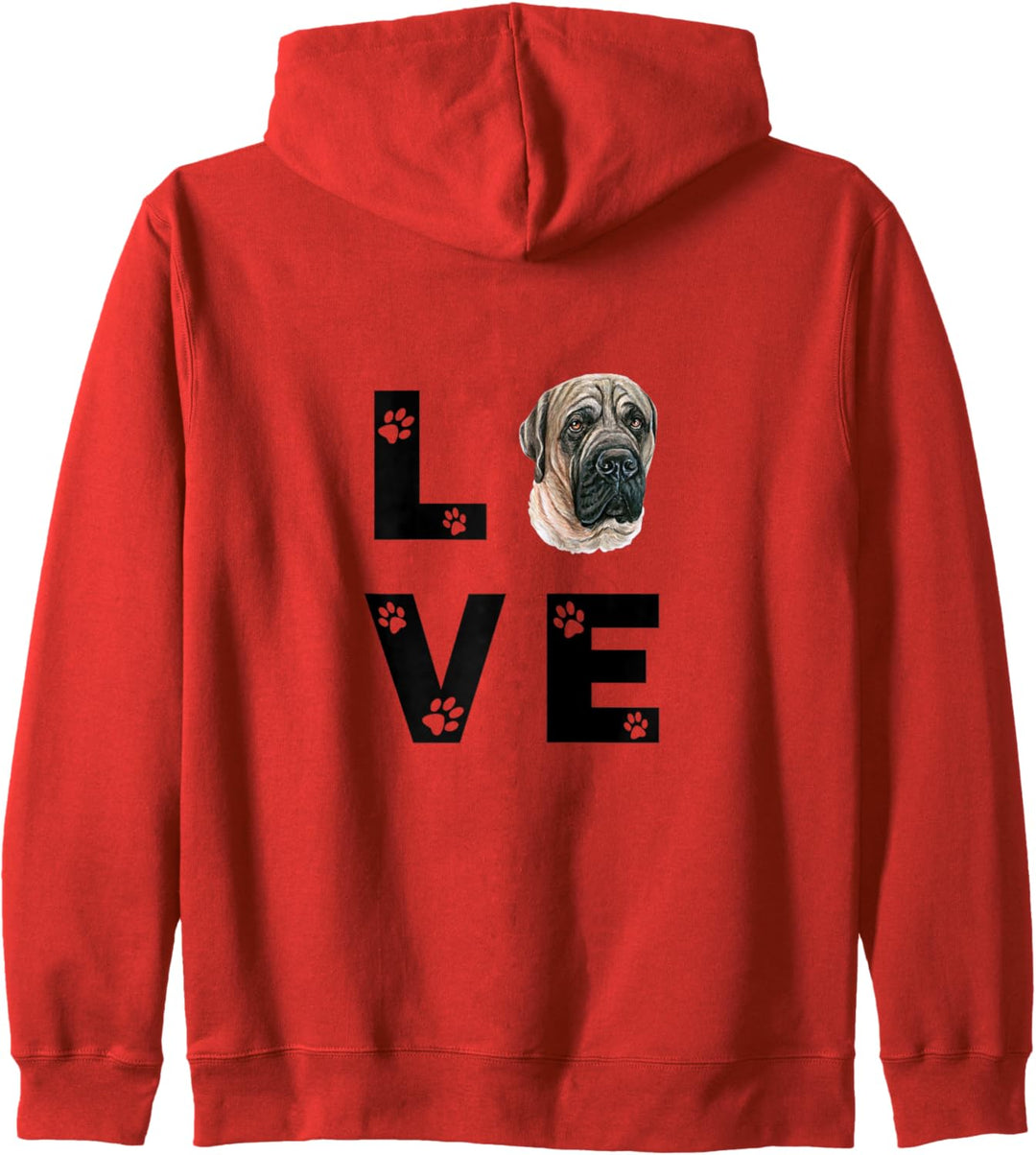 ENGLISCHER MASTIFF Hund Love Hundebesitzer Geschenk Kapuzenjacke
