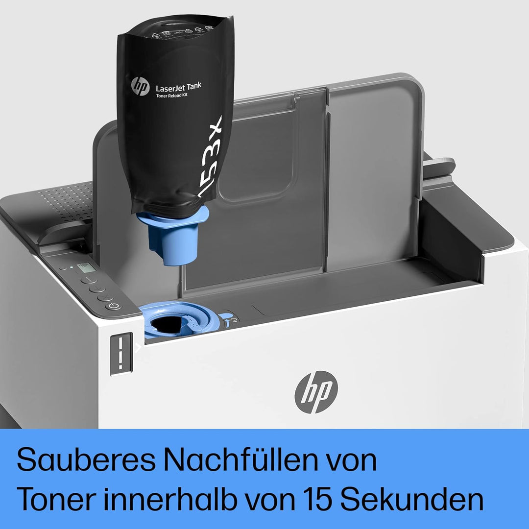 HP Laserjet Tank 1504w Laserdrucker mit Dual-Band-Wi-Fi, Bluetooth-LE, HP Smart App, inklusive Origi