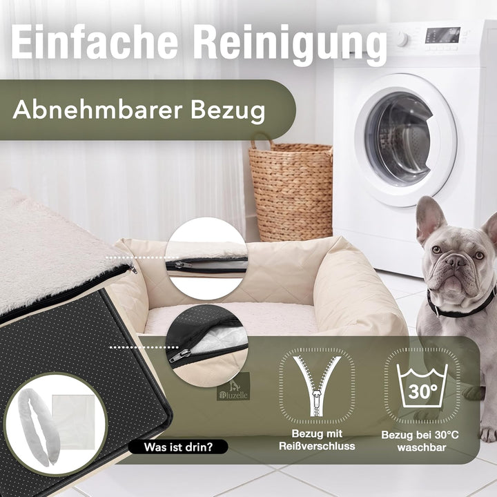 Hunde Autositz Auto Hundesitz, 2-in-1 Hundebett Hundekorb für kleine & mittelgrosse Hunde, Oxford St