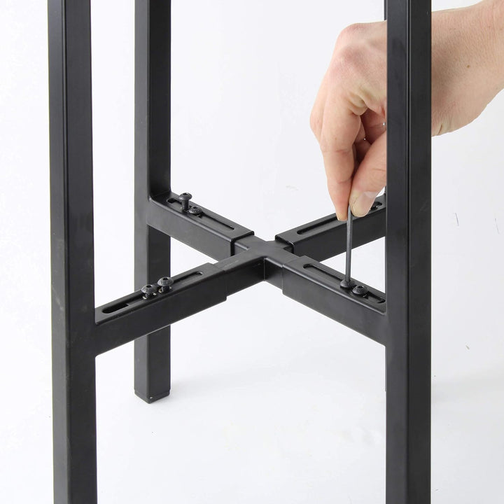 Natural Goods Berlin 1x Design Pflanzenständer X-FORM aus Metall grössen-verstellbare Blumentreppe f