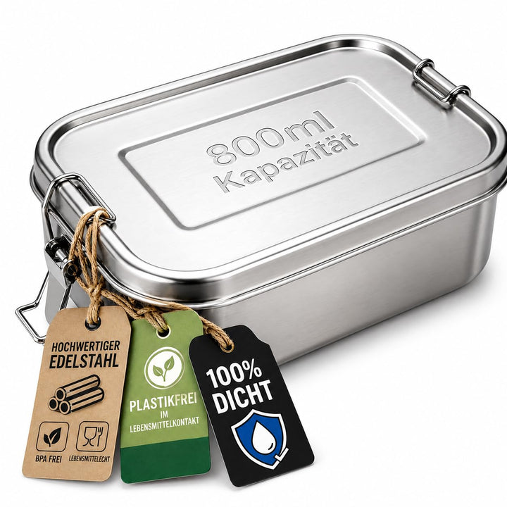 800ml Brotdose, Lunchbox, Brotdose Kinder mit Fächern, Bento Box Kinder, Jausenbox, Lunchbox Erwachs
