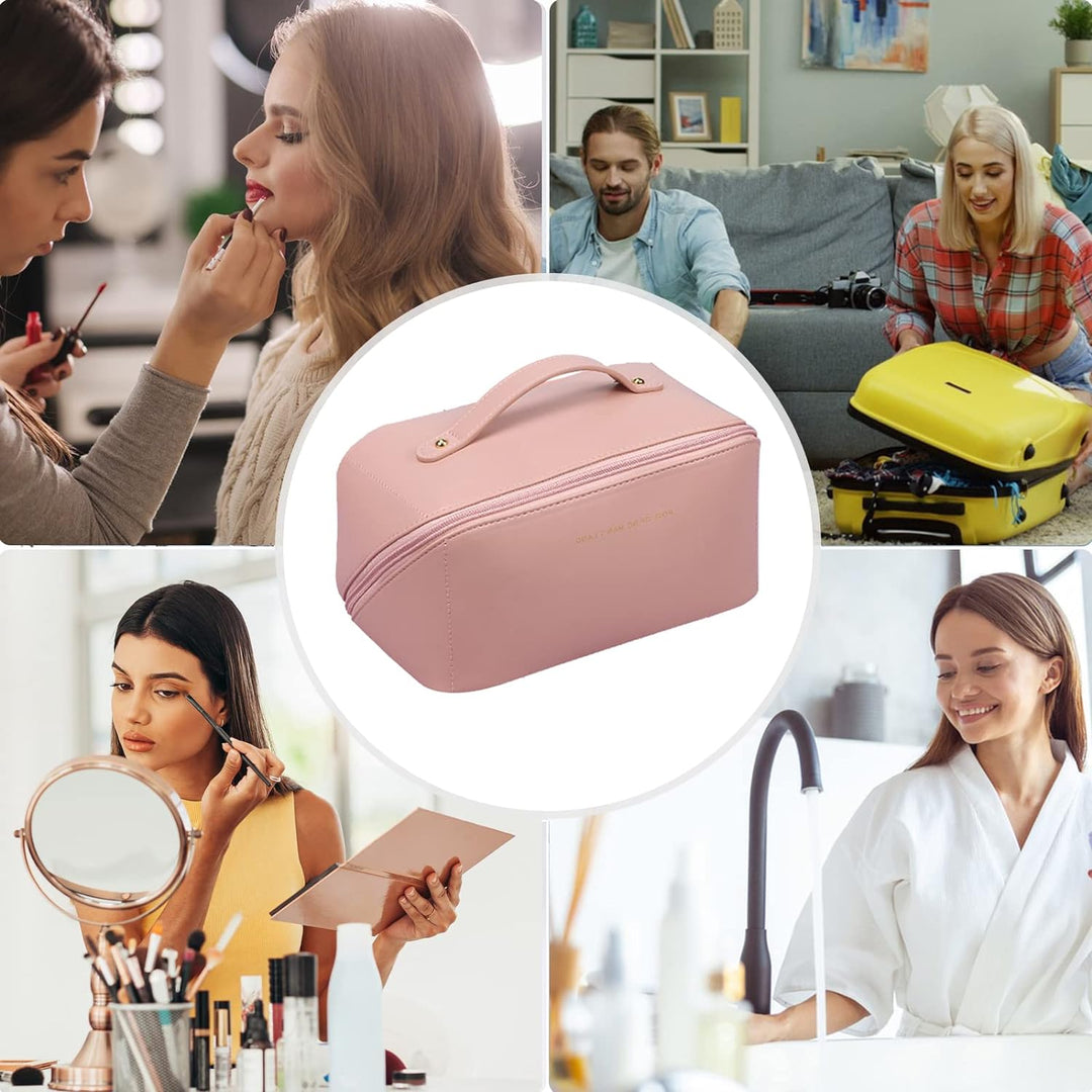 CORIOS Kulturtasche für Frauen Tragbare Kosmetiktasche Wasserabweisende Kulturbeutel Reise Waschbeut