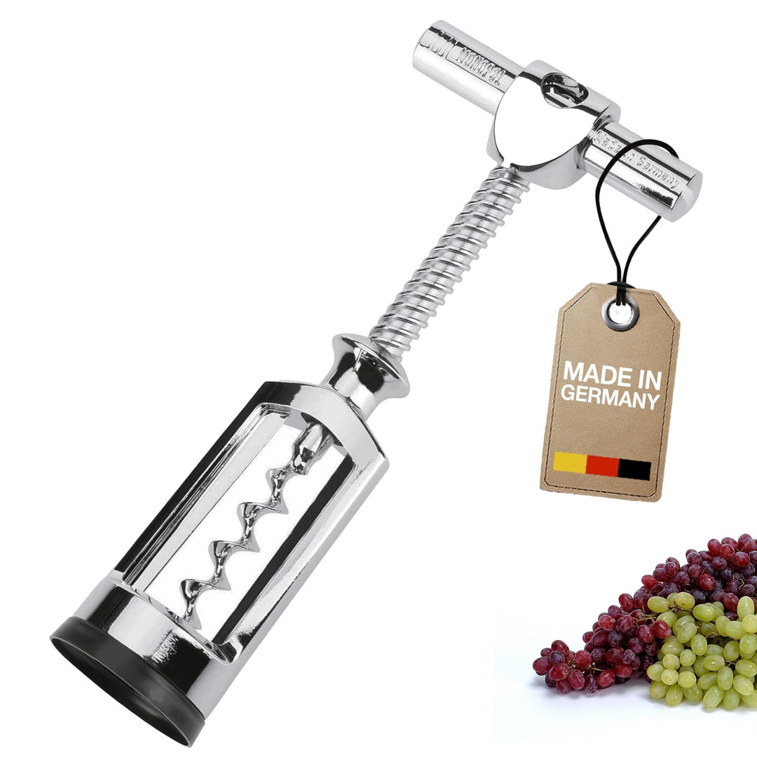 Westmark Glockenkorkenzieher mit Korkabstreifer, Monopol Edition, Stahl/Zink-Druckguss, Chianti, Ver