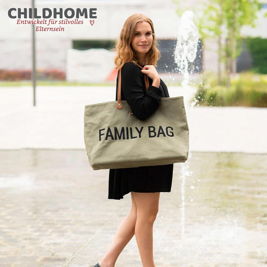 Childhome, Family Bag, Wickeltasche, Reise-/Wochenendtasche, grosses Fassungsvermögen, abnehmbare Ta