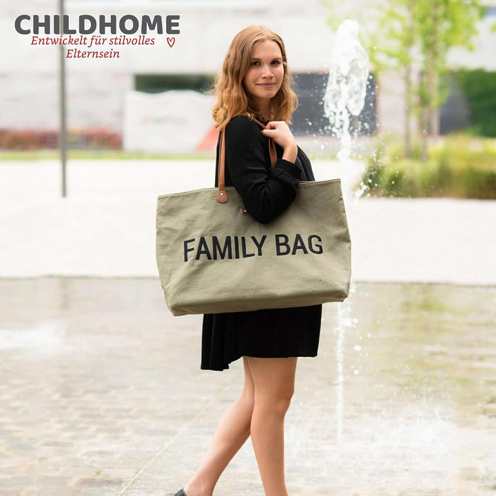 Childhome, Family Bag, Wickeltasche, Reise-/Wochenendtasche, grosses Fassungsvermögen, abnehmbare Ta