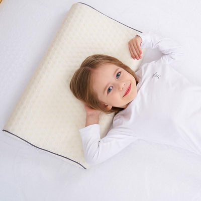 SIKAINI Kinder Kissen für Bett Schlafen Oeko-Tex Hypoallergenic Memory Schaum kinderkissen Neck-Prot