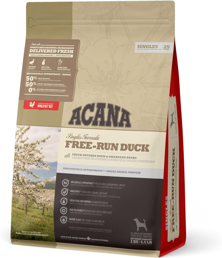 Acana Singles Free-Run Duck Dog - 2 kg