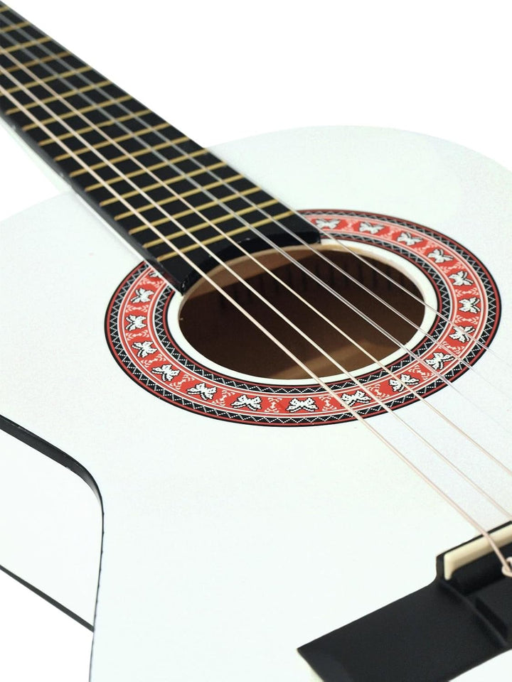 DIMAVERY AC-303 Klassikgitarre 1/2, weiss | Klassische Gitarre 1/2