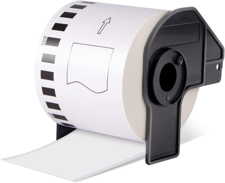 10x MarkField DK-22205 Endlosetiketten 62mm x 30,48m Etikettenrolle Kompatibel mit Brother P-Touch Q