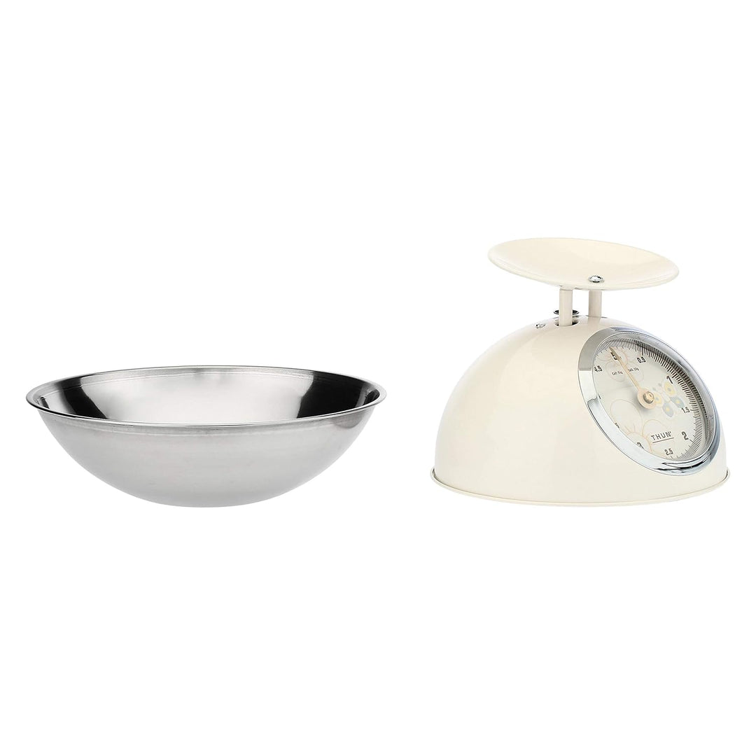 THUN - Küchenwaage - Küchenzubehör - Linie Elegance - Edelstahl und Eisen - Sockel 15 h cm