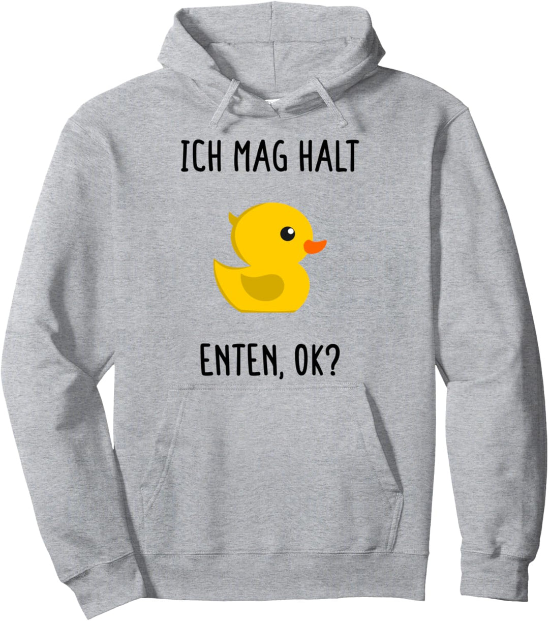 Ente Ich Mag Enten Gelbe Gummiente Quietscheente Badeente Pullover Hoodie