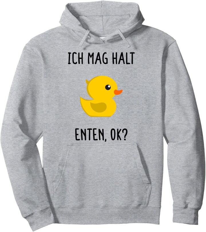 Ente Ich Mag Enten Gelbe Gummiente Quietscheente Badeente Pullover Hoodie