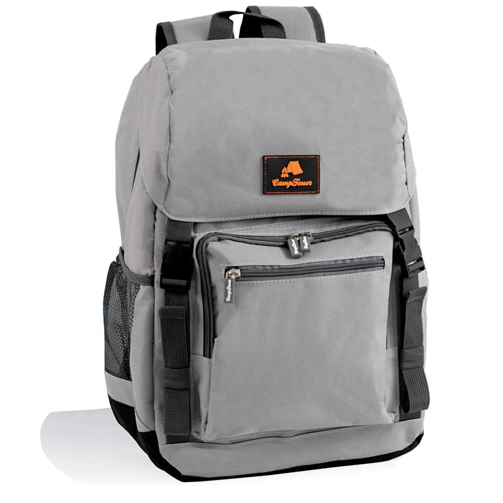 CampFeuer Kühlrucksack 20 Liter | leicht und wasserdicht | grau | Isoliertasche für BBQ, Camping, St