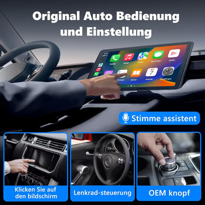 Lupxiu Android Auto & Carplay Kabelloser Adapter, Kompatibel mit iPhone und Android Mobiltelefonen,