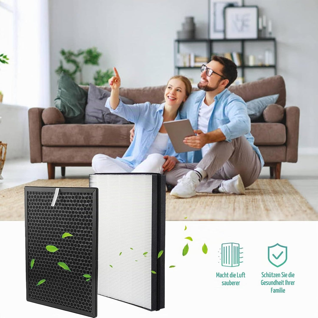 BAMBOOST Ersatzfilter Kit kompatibel mit Philips Luftreiniger AC3256/10 AC3259/10 AC4550/10 Luftrein