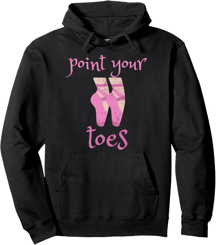 Balletttänzerin Ballerina Ballettlehrerin Zeigen Sie mit den Pullover Hoodie