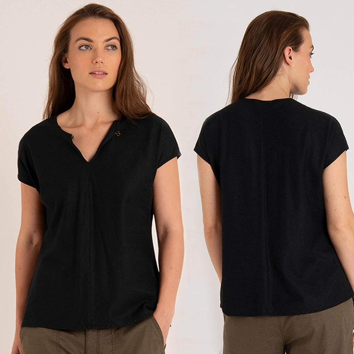 Sherpa Kiran Top Women Schwarz XS, Schwarz XS