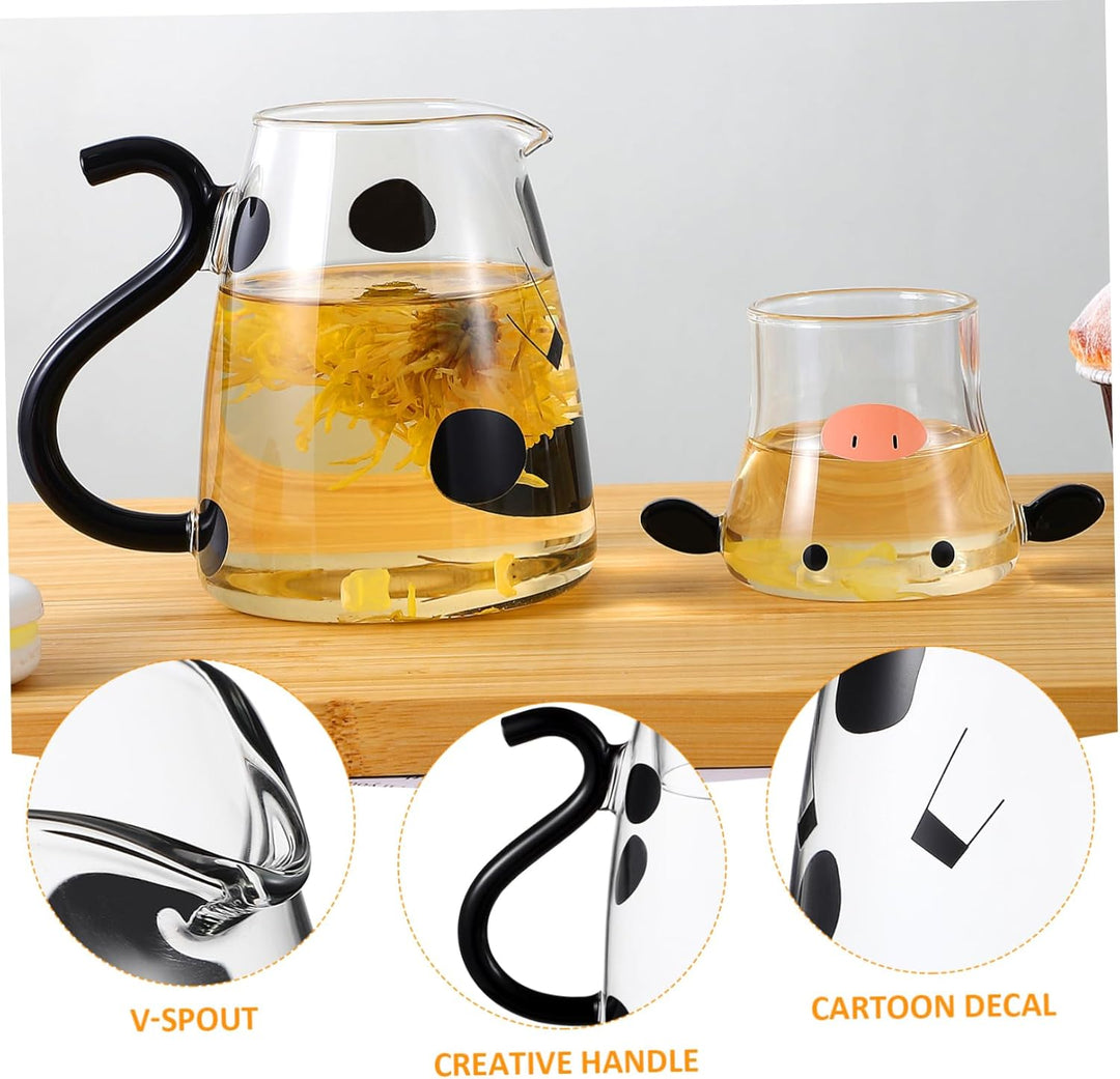 Nachttisch Wasserkaraffe Set Lieblich Eisbeständig Cartoon Trinken Saft Getränk Wärme Einzugsbecher