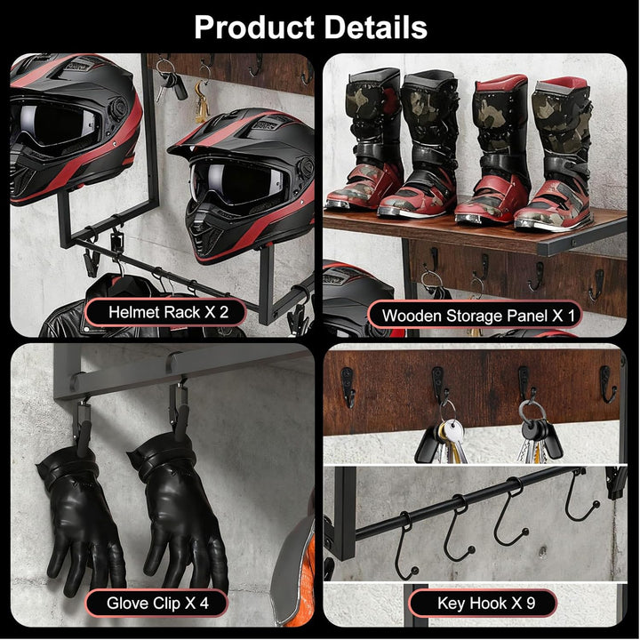 Helmhalter Wandhalterung Motorradhelm Halterung Wand,Motorradhelmhalter Plattenständer Display Organ