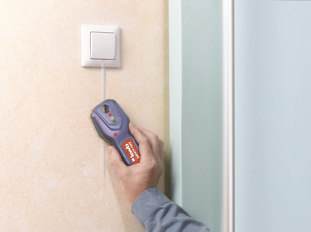 kwb Professional Leitungssucher Safety-Fixx (Ortungsgerät für Stromleitungen, Metalle, Holzbalken)